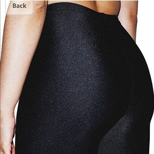 American Apparel High Waisted Nylon Leggings